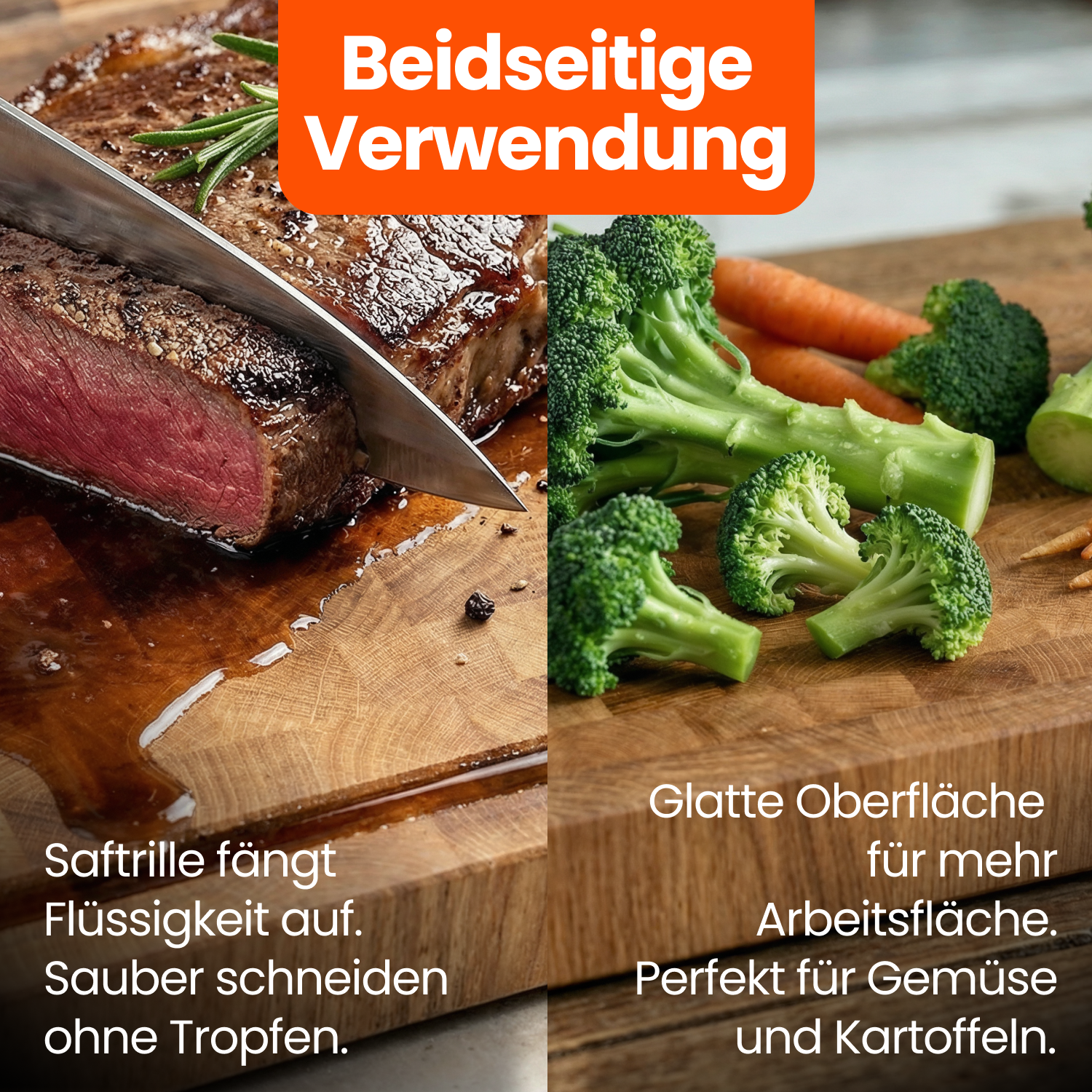 Eiche Stirnholzschneidebrett