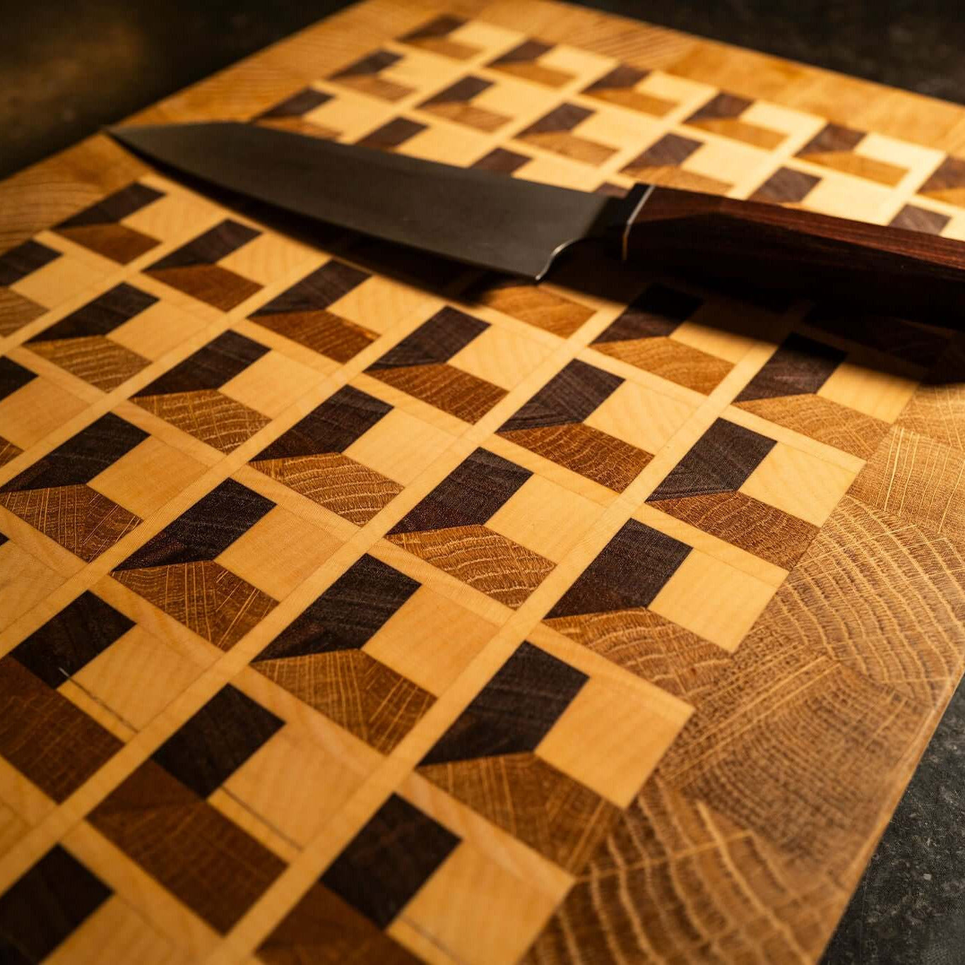 Typesetting box 3D end grain cutting board