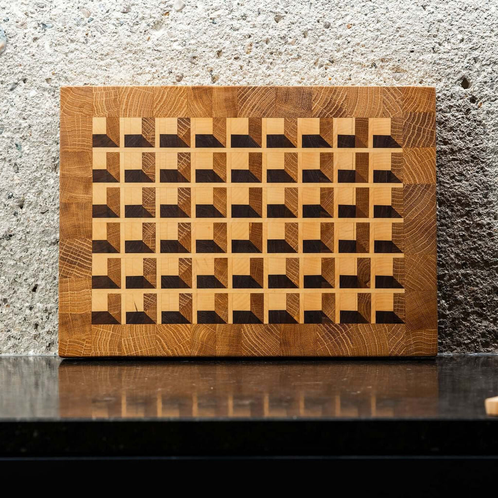 Handgefertigtes 3D-Schneidebrett Aus Walnussholz – 43,2 X 33 X 2,5 Cm, Multifunktional & Dekorativ