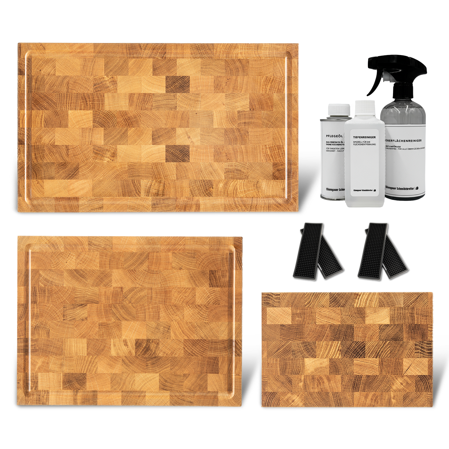 Premium Eiche Schneidebrett 6er Set