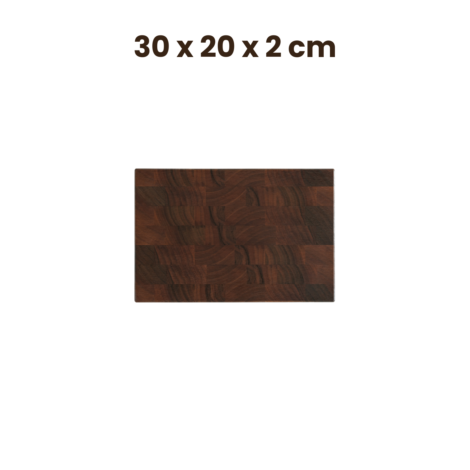 Walnut end grain cutting board including cutting board stopper